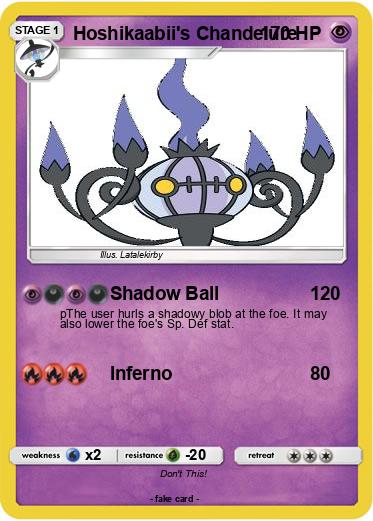 Pokemon Hoshikaabii's Chandelure