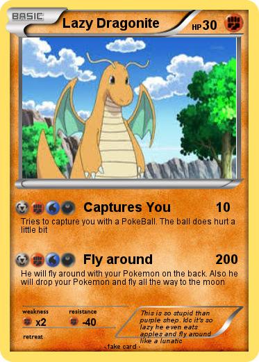 Pokemon Lazy Dragonite