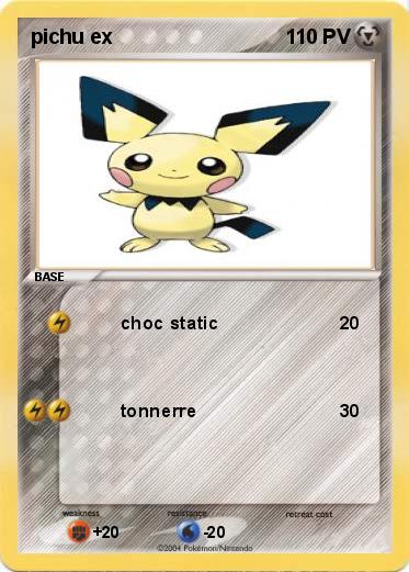 Pokemon pichu ex