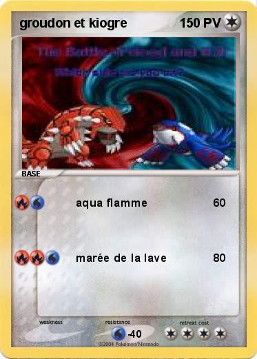 Pokemon groudon et kiogre