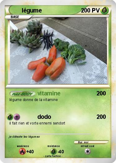 Pokemon légume
