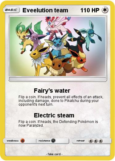 Pokemon Eveelution team