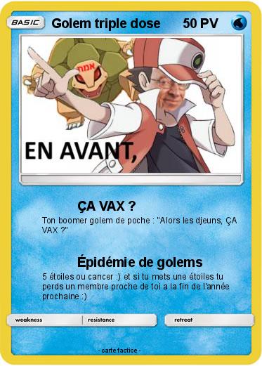 Pokemon Golem triple dose