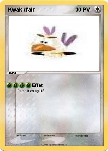 Pokemon Kwak d'air