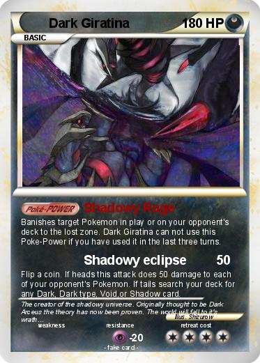 Pokemon Dark Giratina