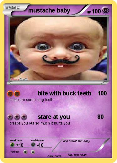 Pokemon mustache baby