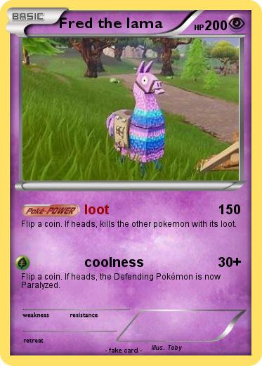 Pokemon Fred the lama