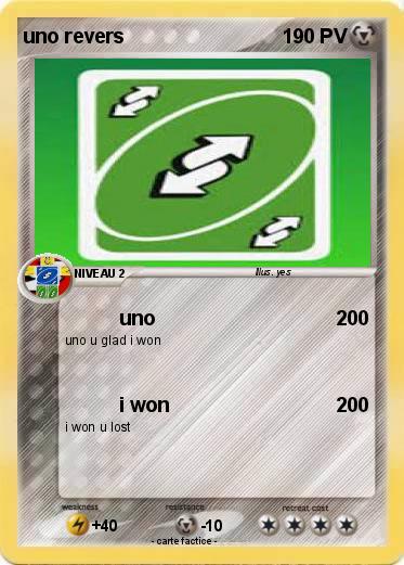 Pokemon uno revers