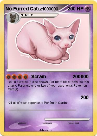 Pokemon No-Furred Cat
