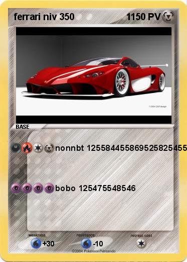 Pokemon ferrari niv 350                    1
