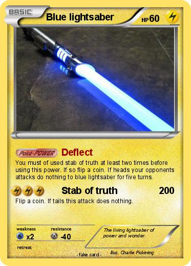 Pokemon Blue lightsaber