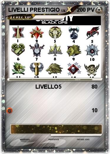 Pokemon LIVELLI PRESTIGIO