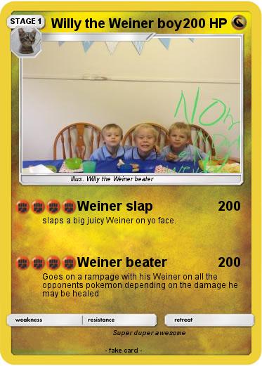 Pokemon Willy the Weiner boy