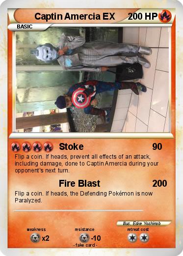 Pokemon Captin Amercia EX