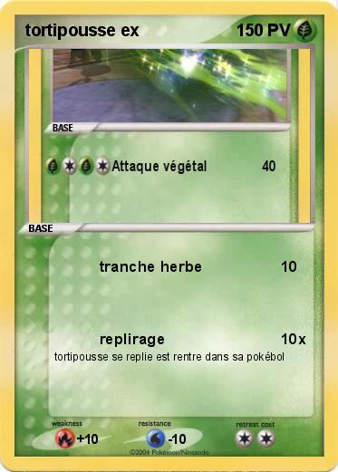 Pokemon tortipousse ex
