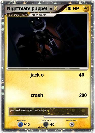 Pokemon Nightmare puppet