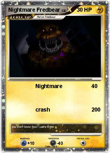 Pokemon Nightmare Fredbear