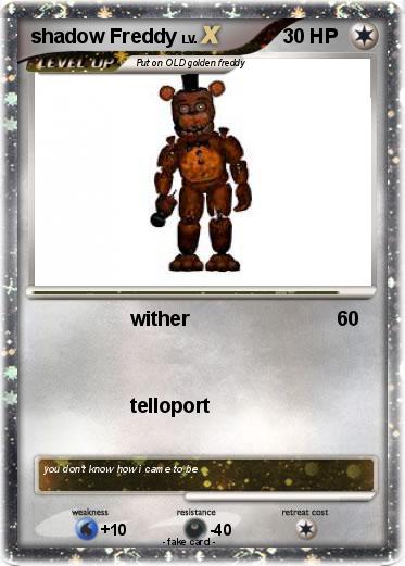 Pokemon shadow Freddy
