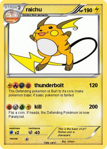 Pokemon raichu