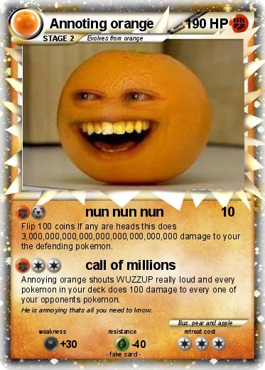 Pokemon Annoting orange