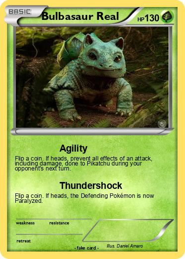 Pokemon Bulbasaur Real