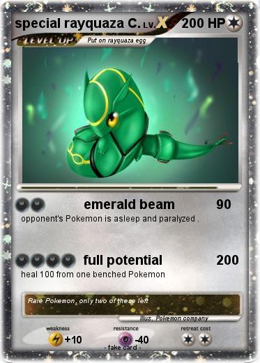 Pokemon special rayquaza C.