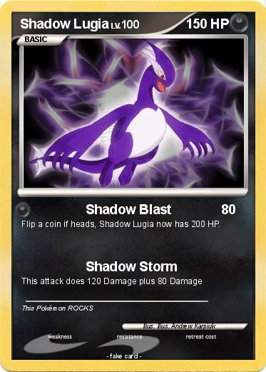 Pokemon Shadow Lugia