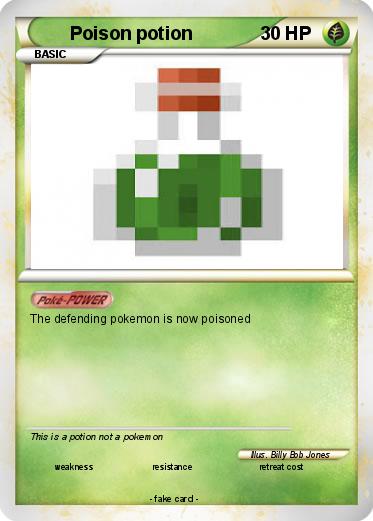 Pokemon Poison potion