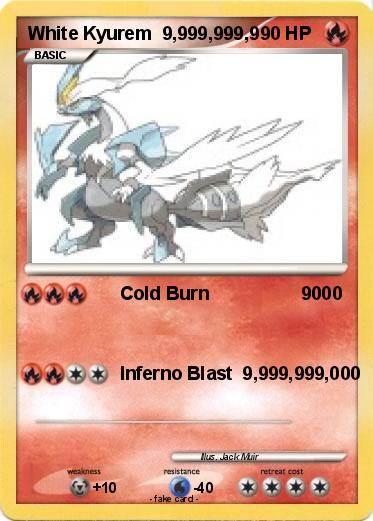 Pokemon White Kyurem  9,999,999,9