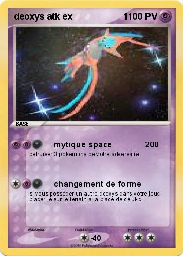 Pokemon deoxys atk ex                    1