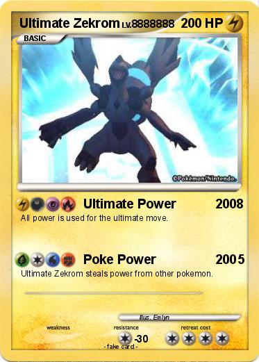 Pokemon Ultimate Zekrom