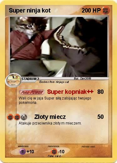 Pokemon Super ninja kot