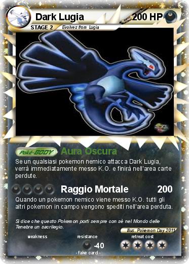 Pokemon Dark Lugia