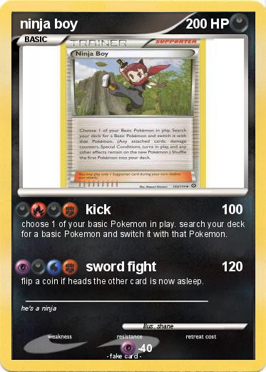 Pokemon ninja boy