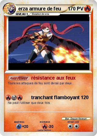 Pokemon erza armure de feu
