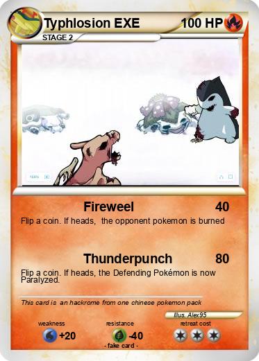 Pokemon Typhlosion EXE