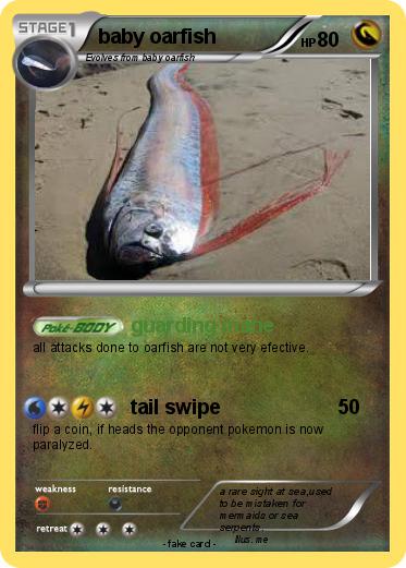 Pokemon baby oarfish