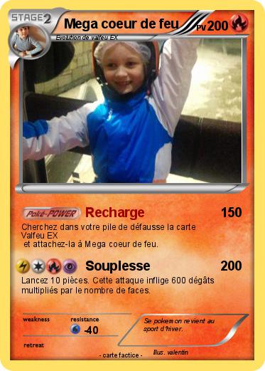 Pokemon Mega coeur de feu