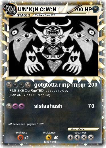 Pokemon U!N*K}N|O;W:N