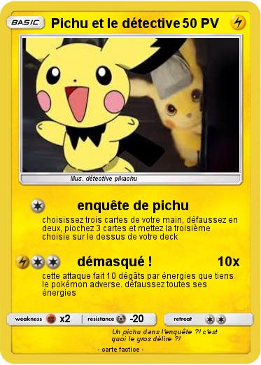 Pokemon Pichu et le détective