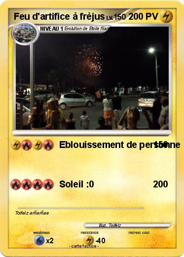 Pokemon Feu d'artifice à frèjus