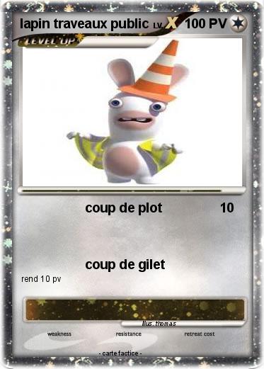 Pokemon lapin traveaux public
