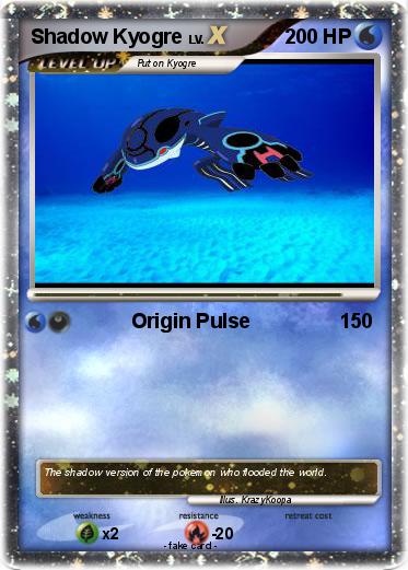 Pokemon Shadow Kyogre