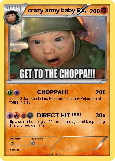 Pokemon crazy army baby EX