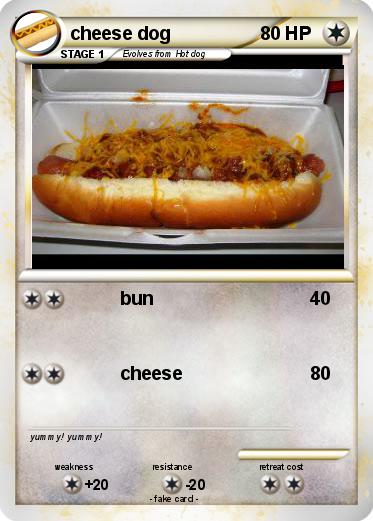 Pokemon cheese dog