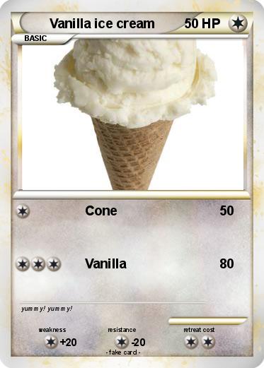 Pokemon Vanilla ice cream