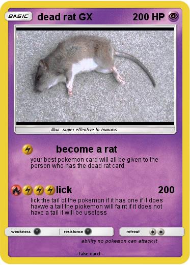 Pokemon dead rat GX