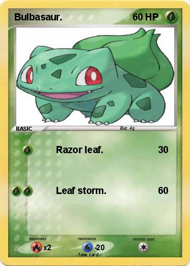 Pokemon Bulbasaur.