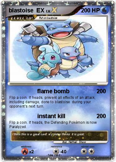 Pokemon blastoise  EX
