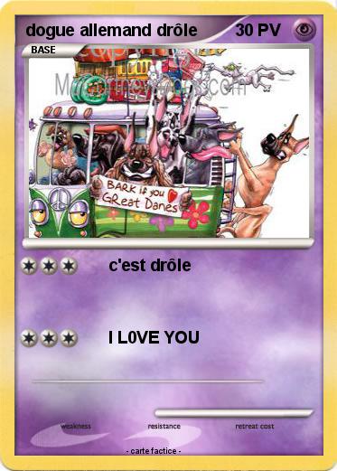 Pokemon dogue allemand drôle